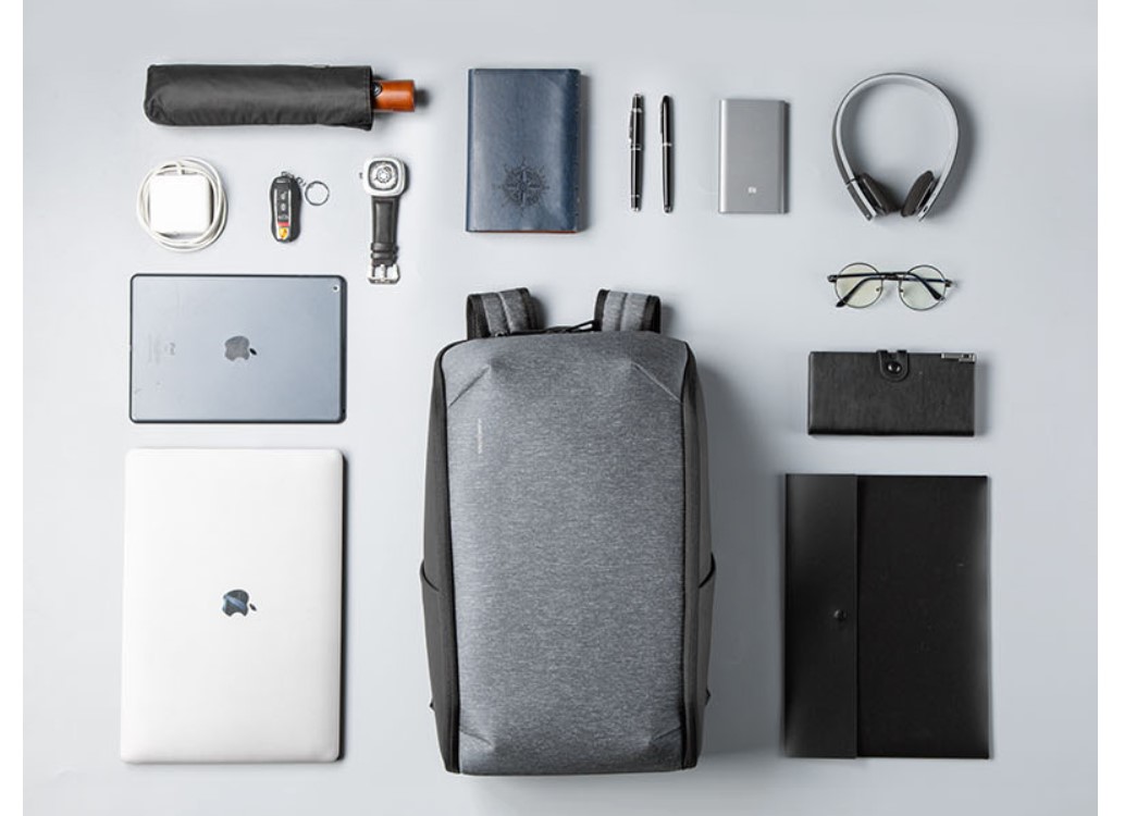 Men's Melange Grey Laptop Backpack