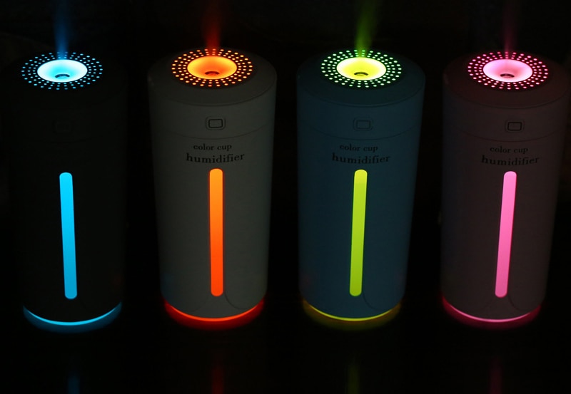 USB Air Humidifier with Colorful Backlight