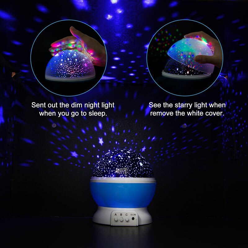 LED Starry Sky Rotating Night Light