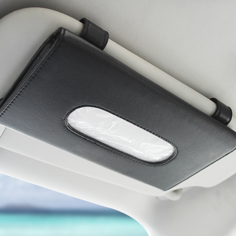 Car Sun Visor Mounted Tissue Box